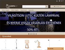 Tablet Screenshot of lampanet.hu